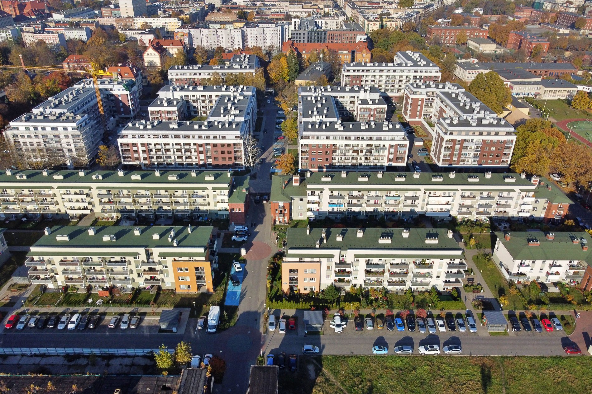 Nowoczesne osiedle mieszkaniowe Nowe Forty w Szczecinie